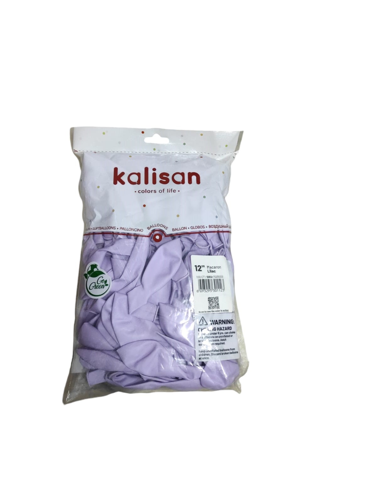 Kalisan Makaron lila Balon 100 lü 12 İnç